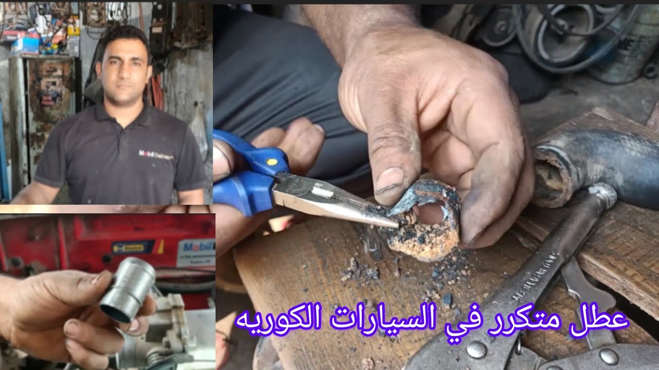 تلف مسوره شجره التبريد واستبدلت بدون فك المحرك 👌