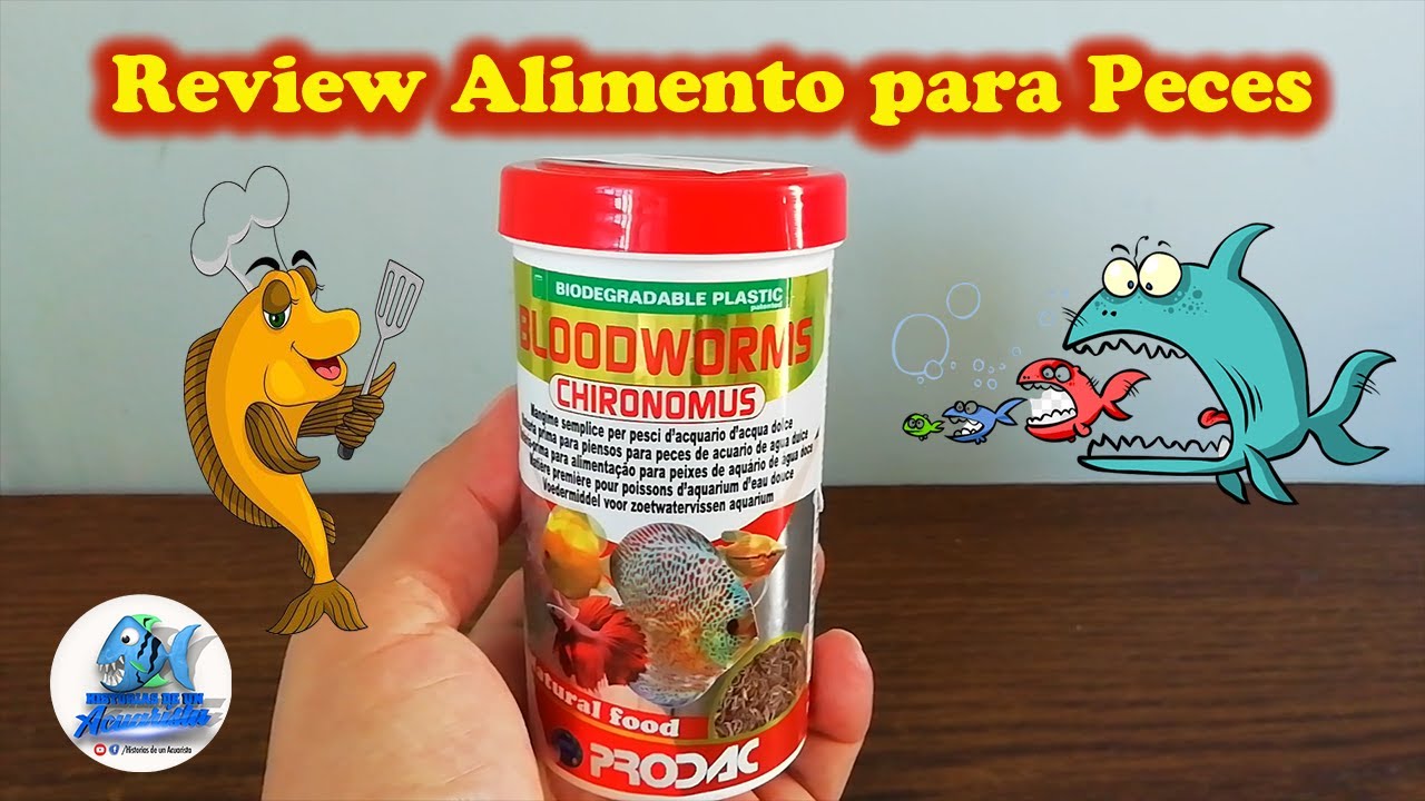 Review Alimento Para Peces BloodWorms PRODAC