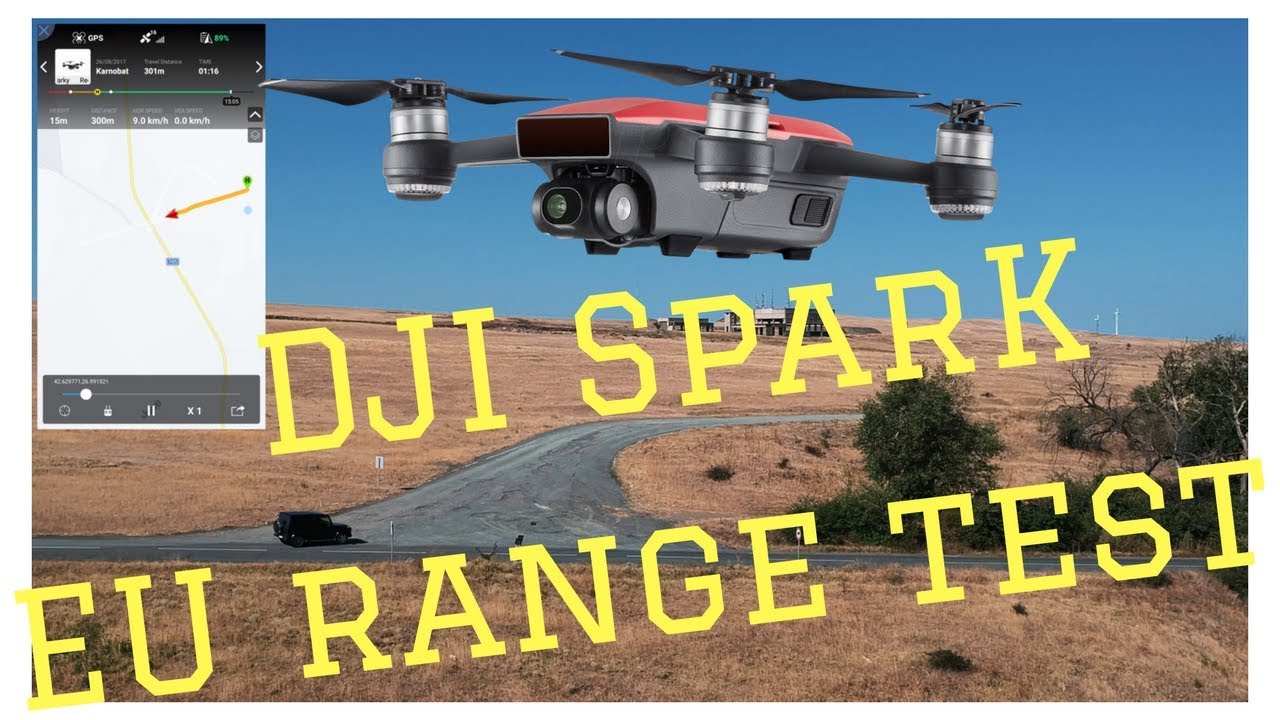 DJI Spark - CE WiFi FPV Range test in EU