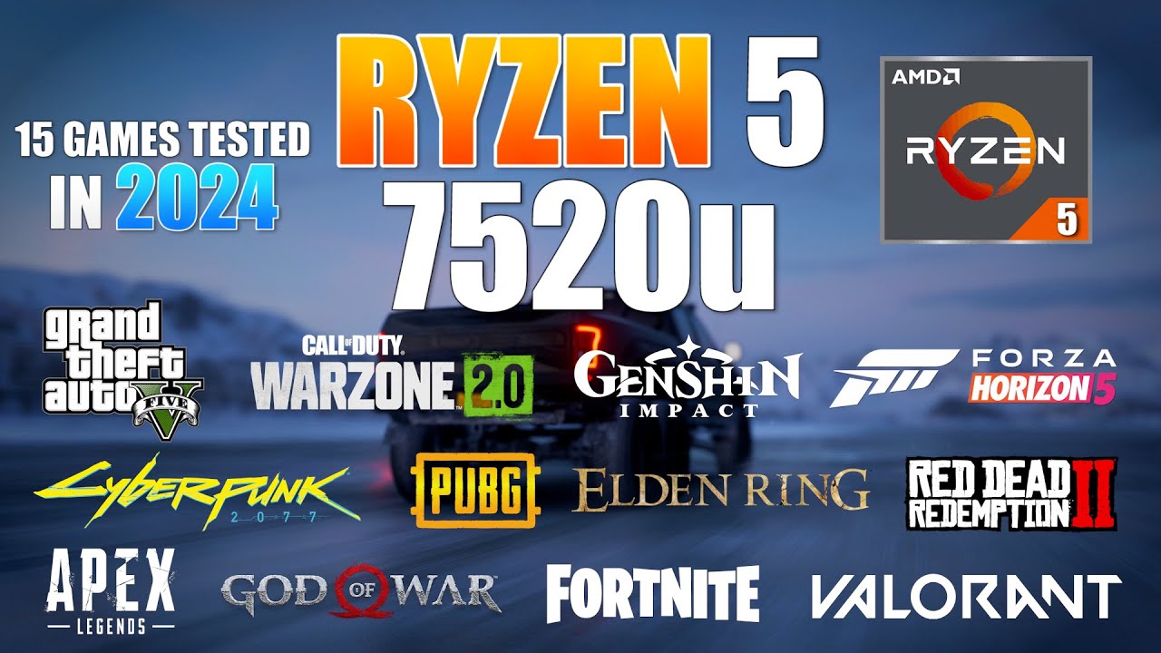 Ryzen 5 7520U Gaming Test in 2024 - is it enough for gaming?