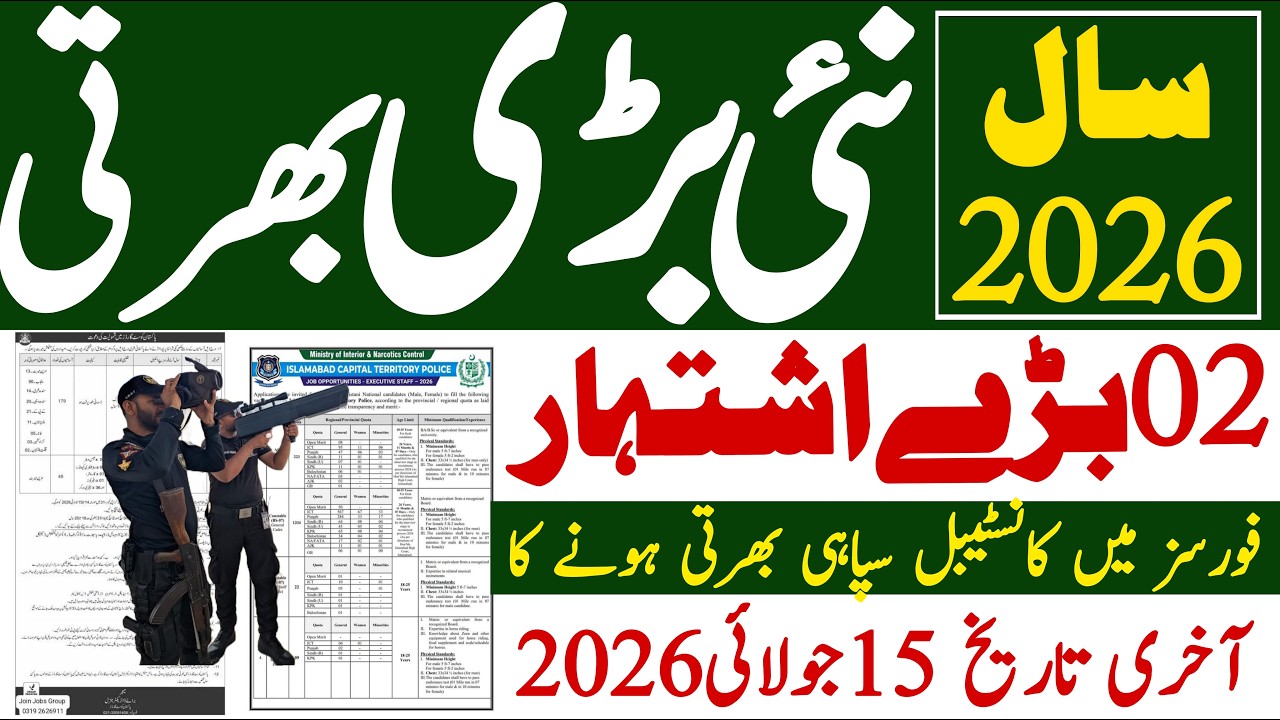 Goverment Of Pakistan Forces Two Latest New Jobs 2026 Advertisment | Technical Job Info 1.0