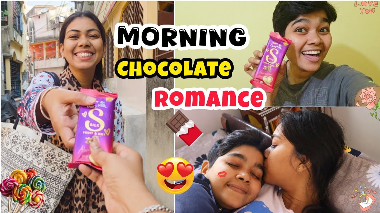 Morning Pe CHOCOLATE🍫ROMANCE🥰Our Velentine Series💞Unmarried Lesbian Couple Vlog🏳️‍🌈@Ghutu_Baban 