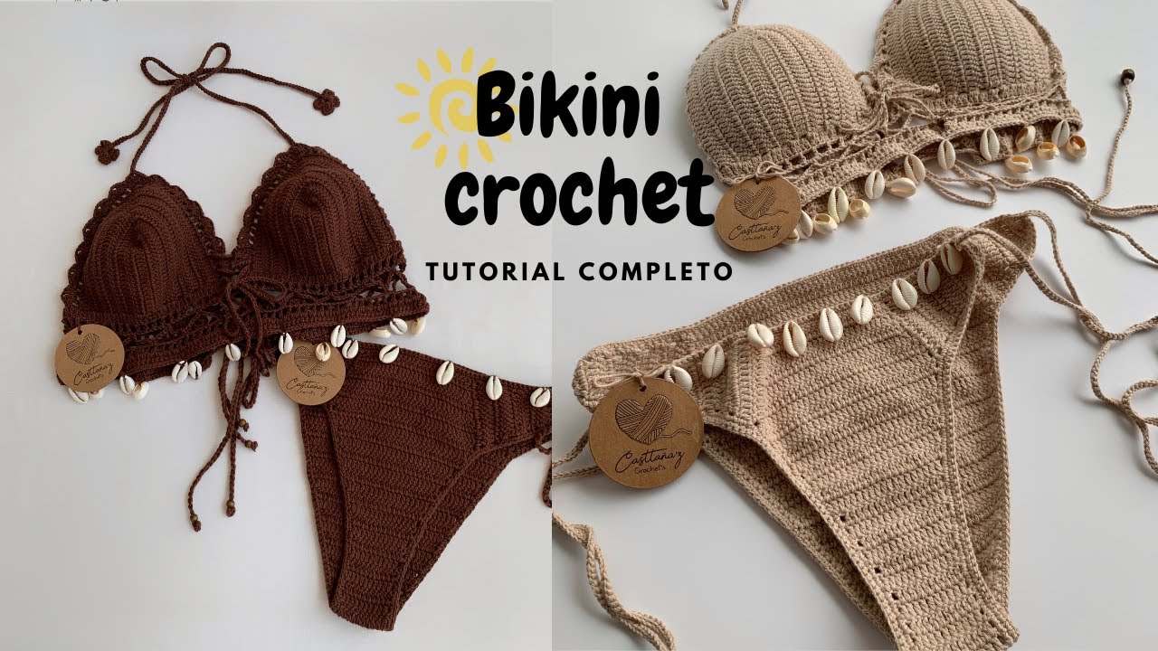 COMO TEJER UN BIKINI A CROCHET PASO A PASO | Parte baja súper fácil 🌊🌸🥥🧚🌞
