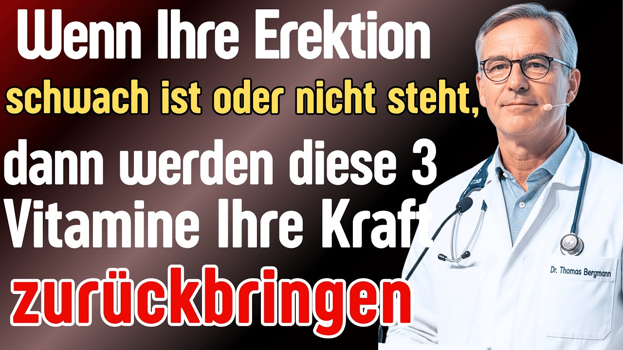 Männer über 60: Die 3 essentiellen Vitamine für Energie, Leistung und Lebenskraft