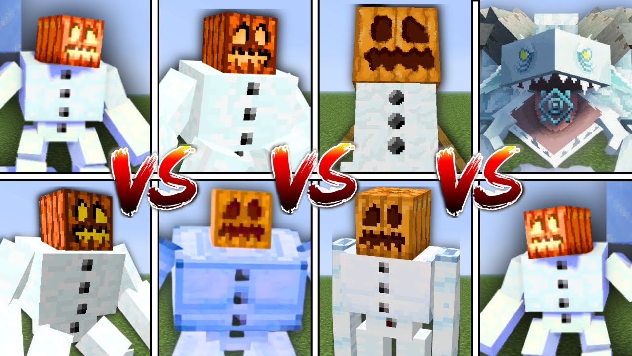 WHICH MUTANT SNOW GOLEM IS THE STRONGEST in MINECRAFT