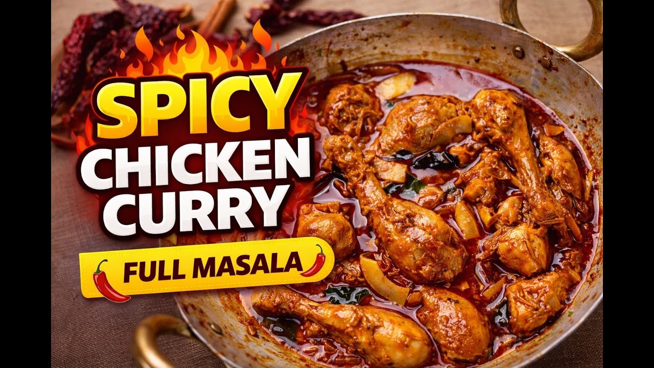 Full Masala Chicken Recipe | Spicy Chicken Curry | Nonveg Hub India