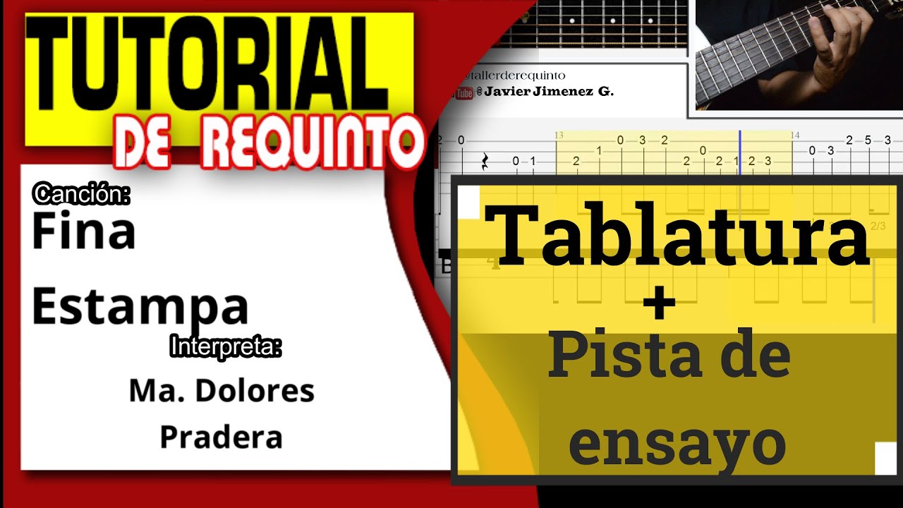 Fina estampa / TUTORIAL DE REQUINTO/Maria Dolores Pradera/ Aprender Requinto /Clase de Requinto