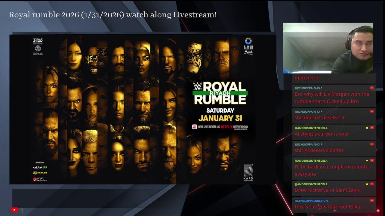 Royal rumble 2026 (1/31/2026) watch along Livestream!