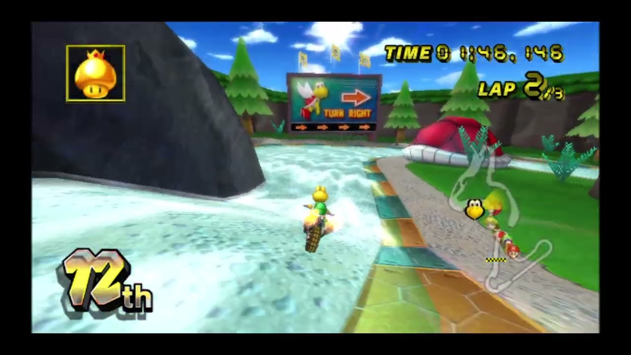 Mario Kart Wii Star cup: Without brakes, reverses, manual drifts and jumping