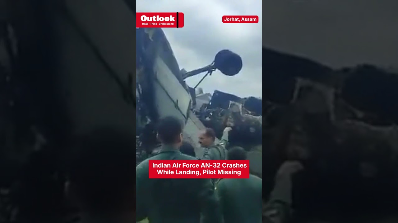 IAF AN-32 Crash Jorhat Assam | Pilot Missing, Firefighting Operations Underway at Rowriah