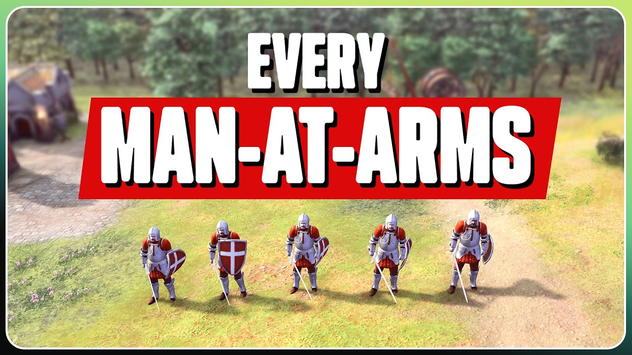 this is every MAN-AT-ARMS in Age of Empires 4.