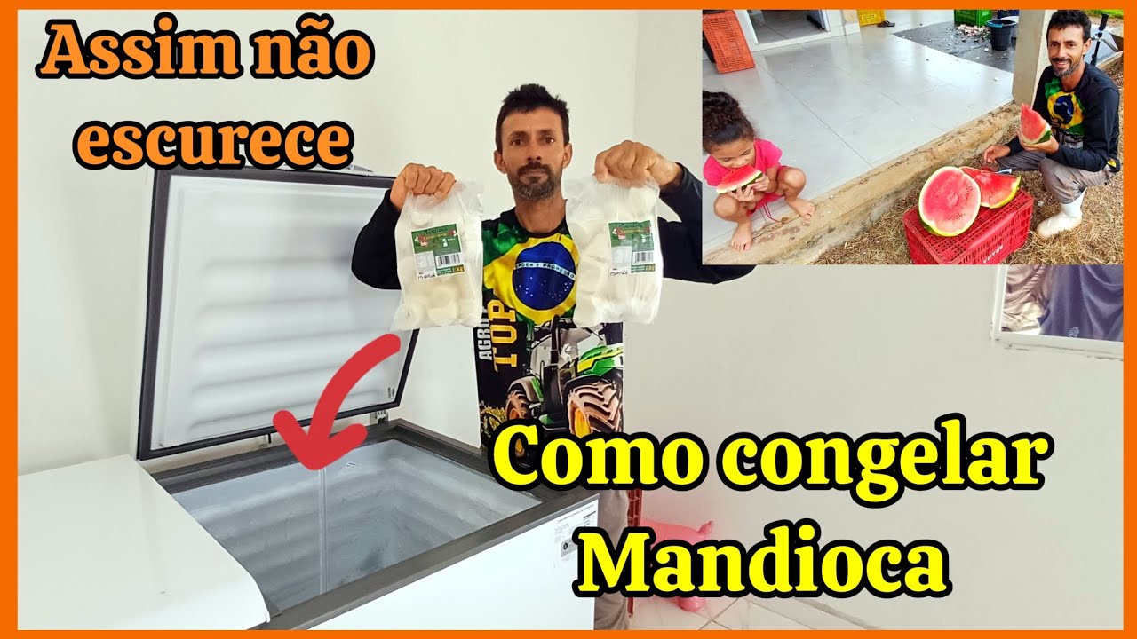 Como congelar e armazenar mandioca no freezer de forma correta, sem perder a qualidade. 