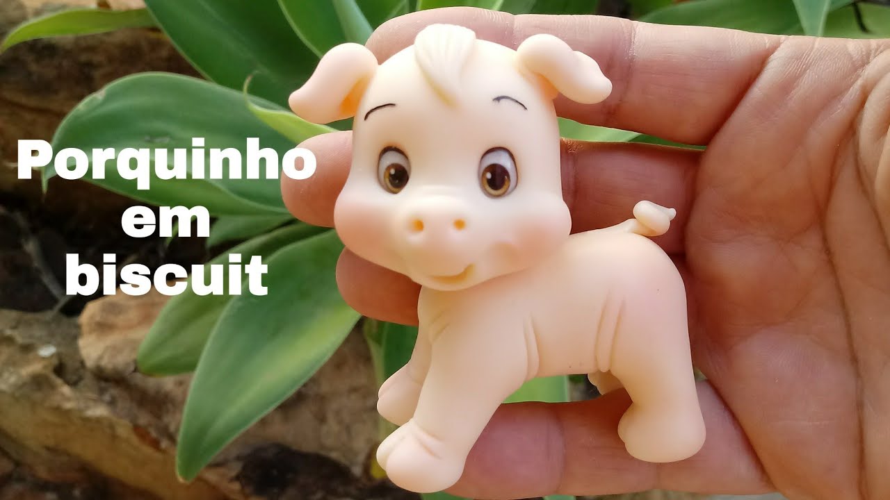 Porquinho em biscuit
