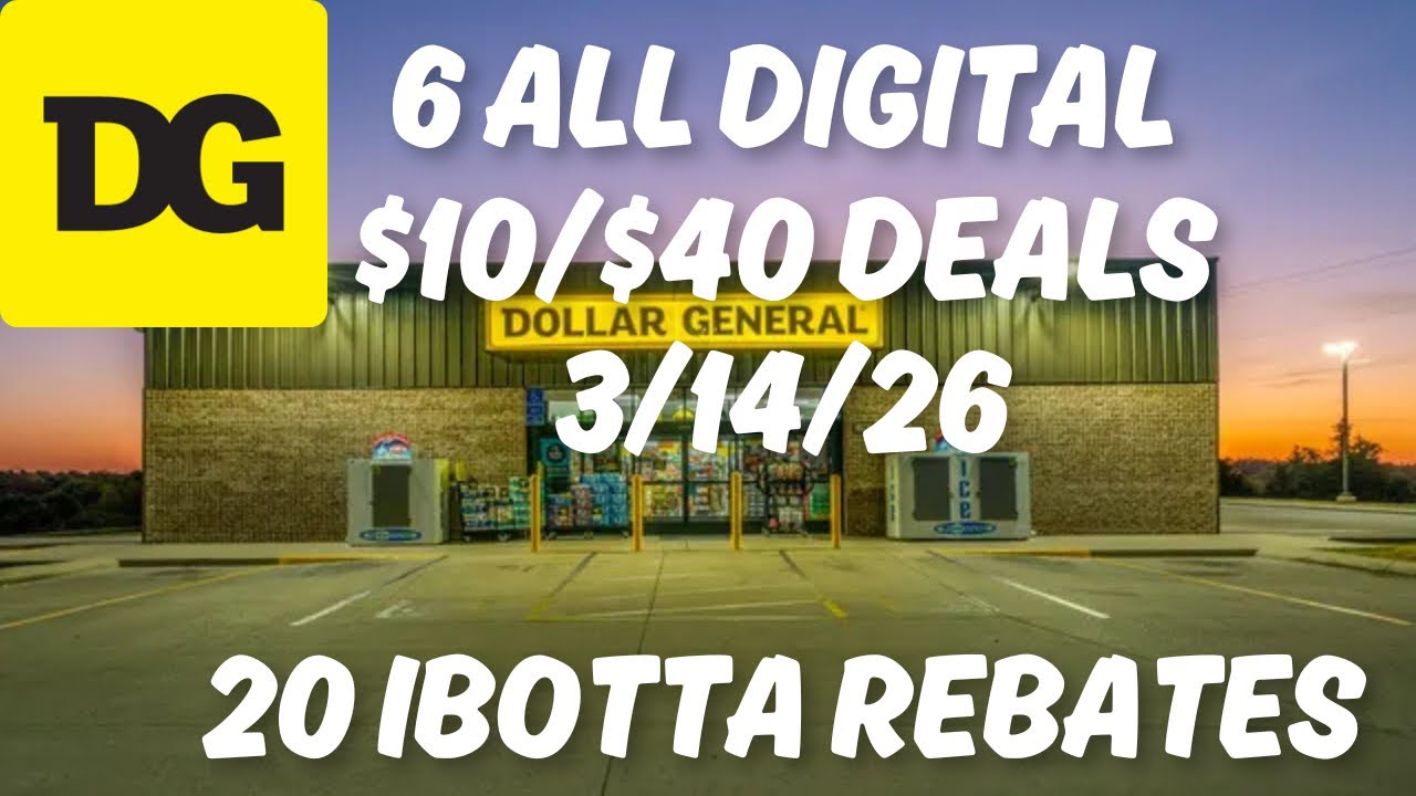 Скидки 10/40 долларов в Dollar General - 14.03.2026 - Купоны Dollar General на этой неделе
