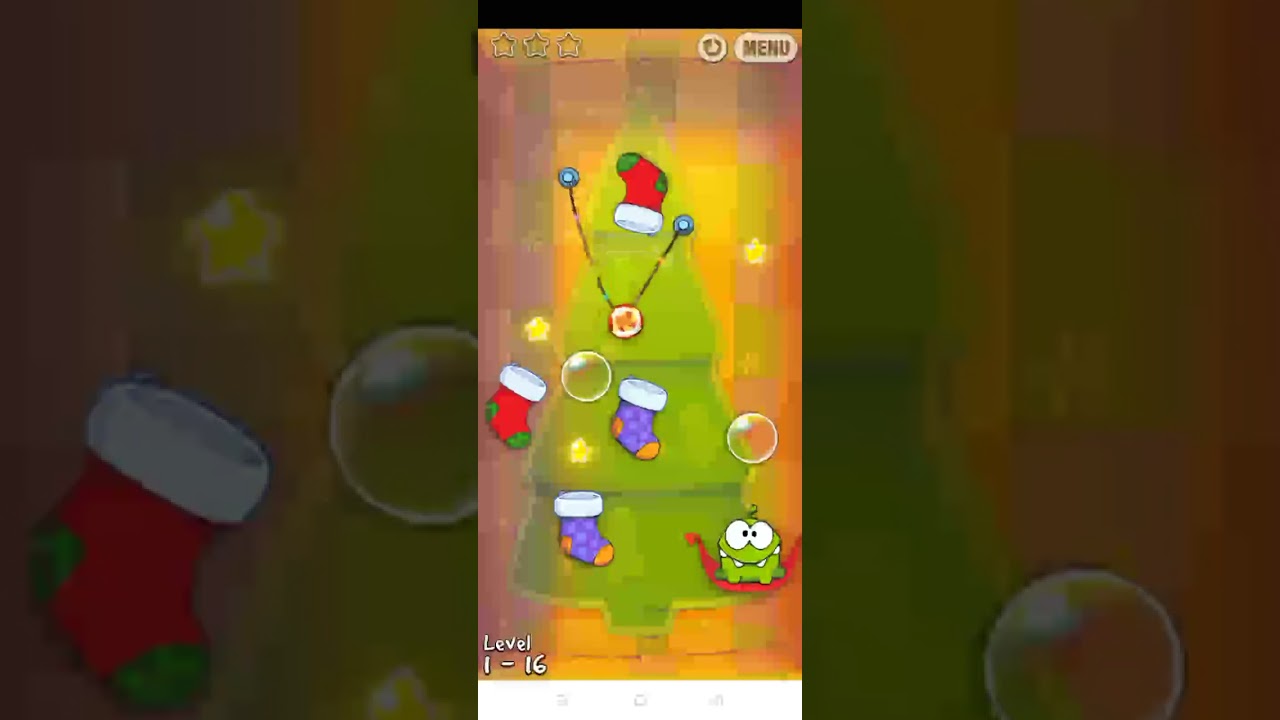 Cut The Rope Holiday Gift (2010) Gameplay, Level 1 - 25, By Zeptolab