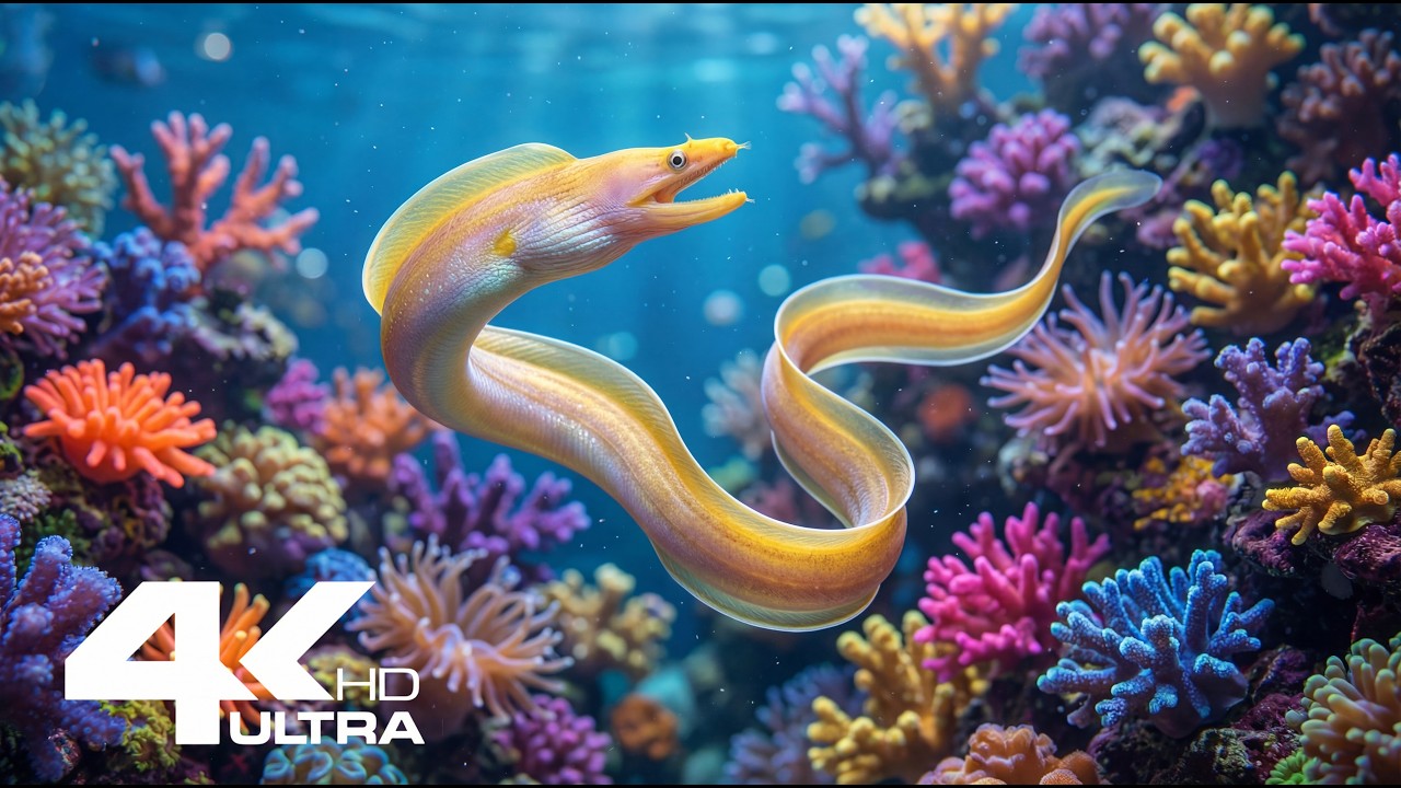 Colorful Fish Aquarium 4K Ultra HD | Relaxing Water Sounds for Meditation