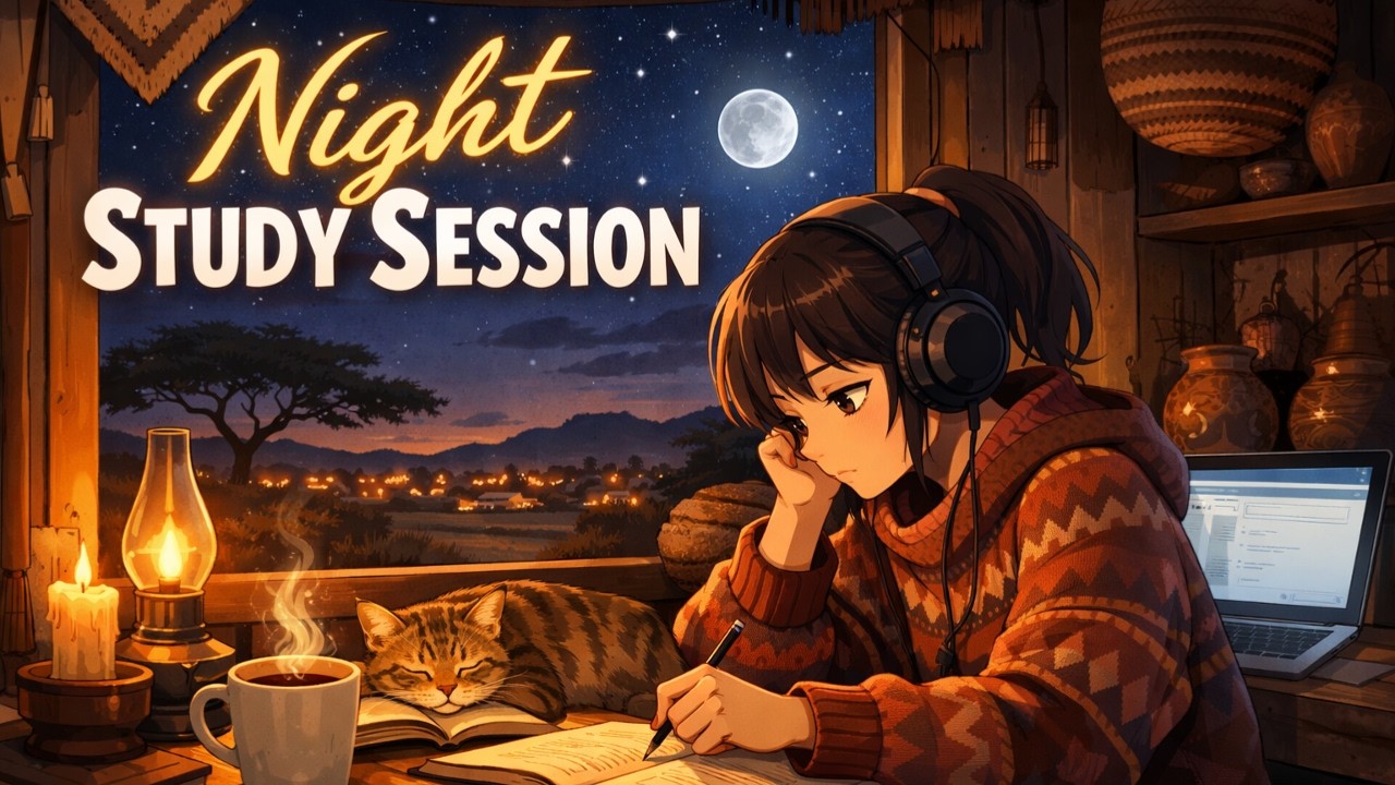 Night Study Session | 1 Hour LoFi Chill Beats for Focus, Relaxing, & Productivity