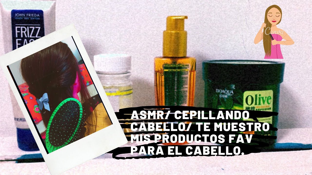 ASMR/ Cepillando y planchado cabello/ Te muestro mis productos favoritos💇🏻‍♀️/ Andrea ASMR 🦋