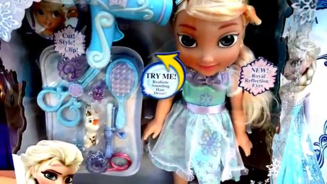 NEW DISNEY FROZEN Easy Styles Elsa Doll How To Change Elsa's Hair Style Kids Balloons and Toys