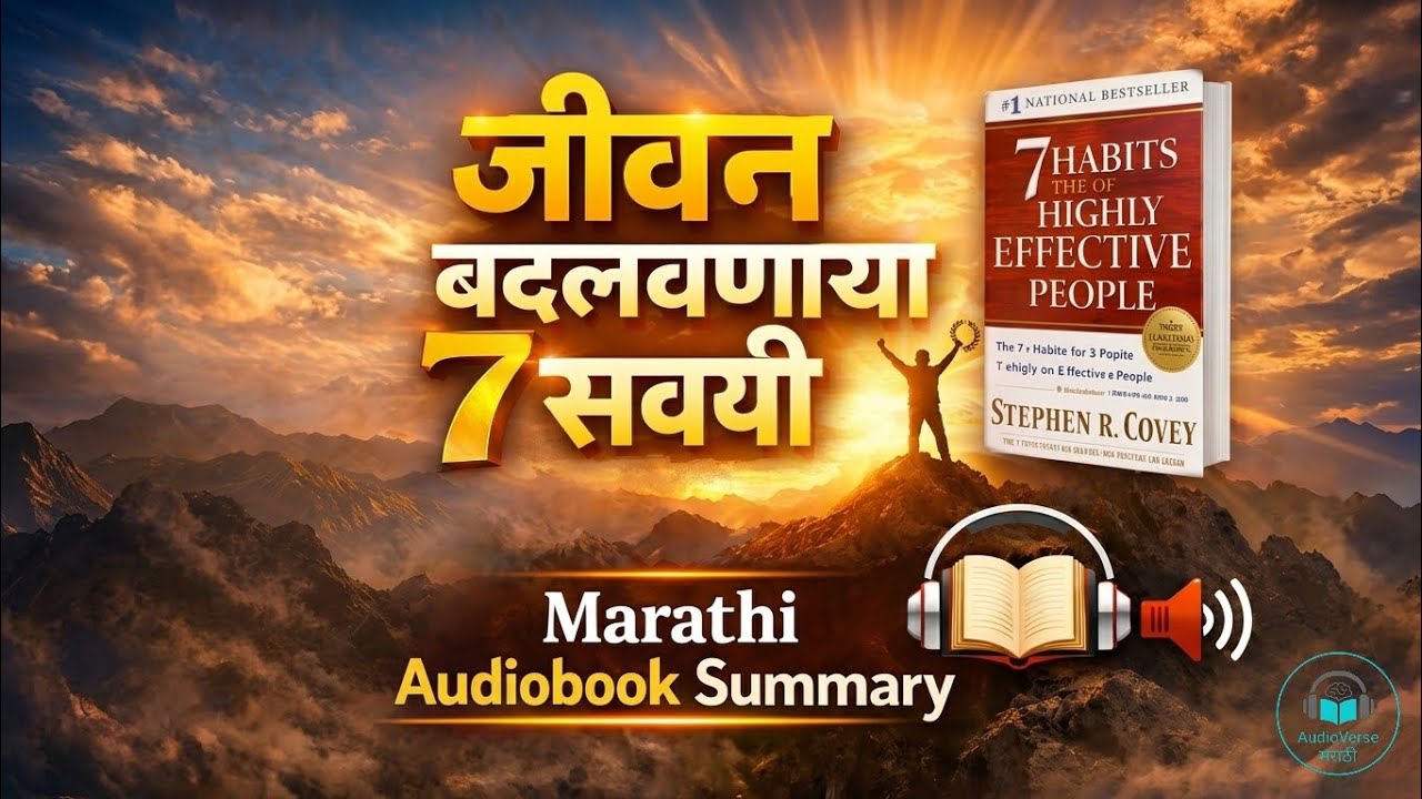 7 सवयी ज्या तुमचे आयुष्य बदलतील! | 7 Habits of Highly Effective People Marathi Audiobook Summary