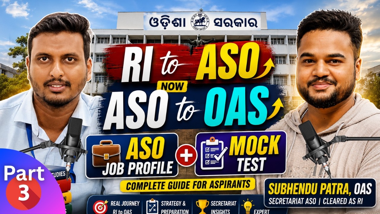 OPSC ASO Job Profile and Mock Test Analysis |  ASO Reveals the Biggest Mistakes in ASO Preparation