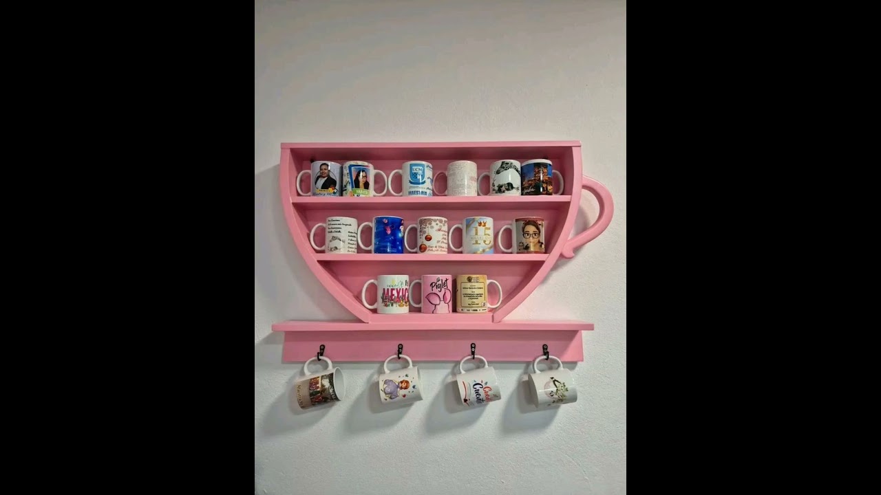 Creative Mug Display Ideas | DIY Mug Wall Organizer & Cup Shelf Inspiration #homedecor #diy#mug #yt