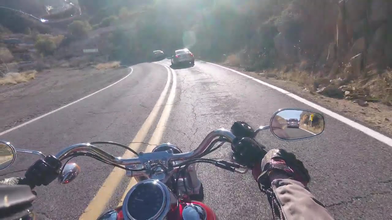 Let's go for a ride. It's February, and it's 80 degrees.
