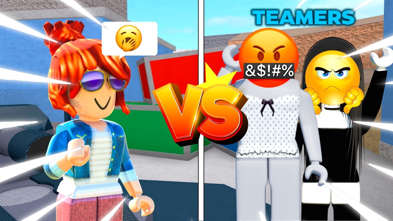 BEATING TOXIC TEAMERS In MM2 As A BACON (Murder Mystery 2)