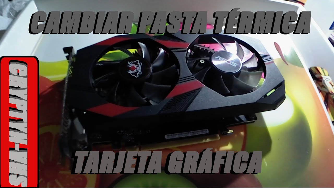 CAMBIAR PASTA TÉRMICA DE LA TARJETA GRÁFICA/// Nvidea Geforce 1050TI