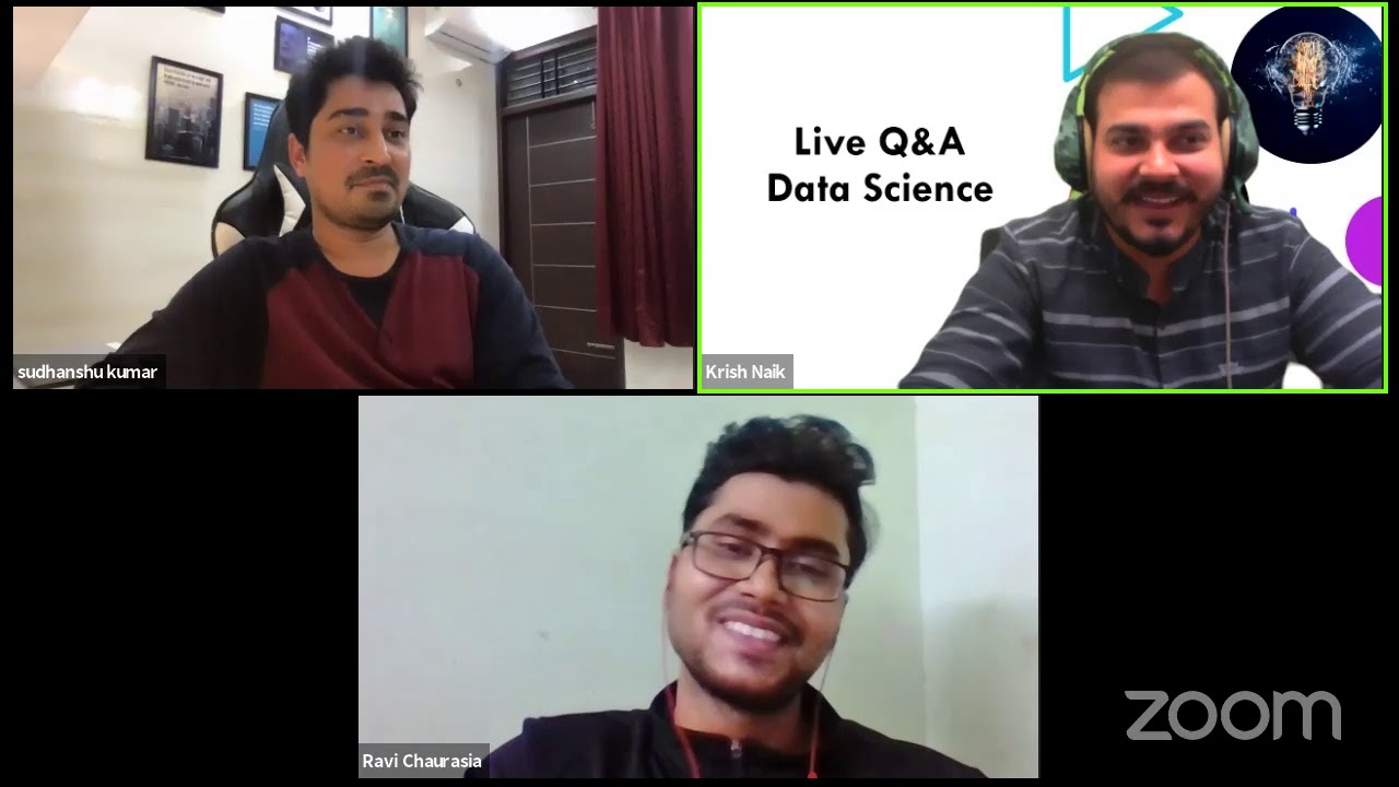 Live Virtual Interview For Data Science By Krish And Sudhanshu