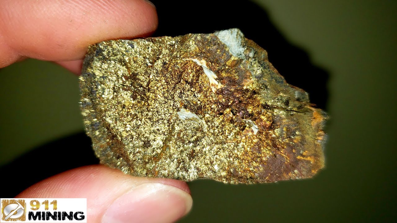 High Grade Chalcopyrite In Quartz-Epidote Veins!