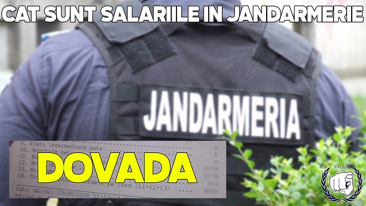 Cât este SALARIUL unui SEF DIN JANDARMERIA ROMANA? *inclusiv alți jandarmi ofițeri și subofițeri*