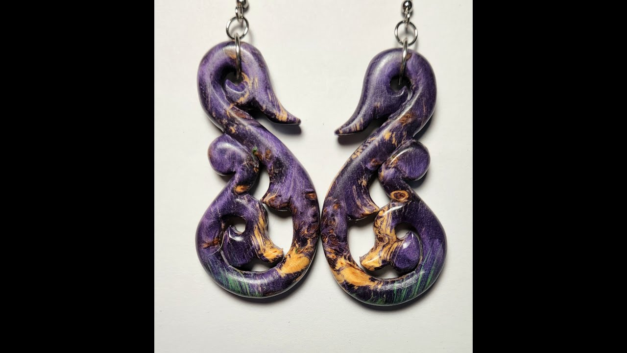 How I make wood earrings