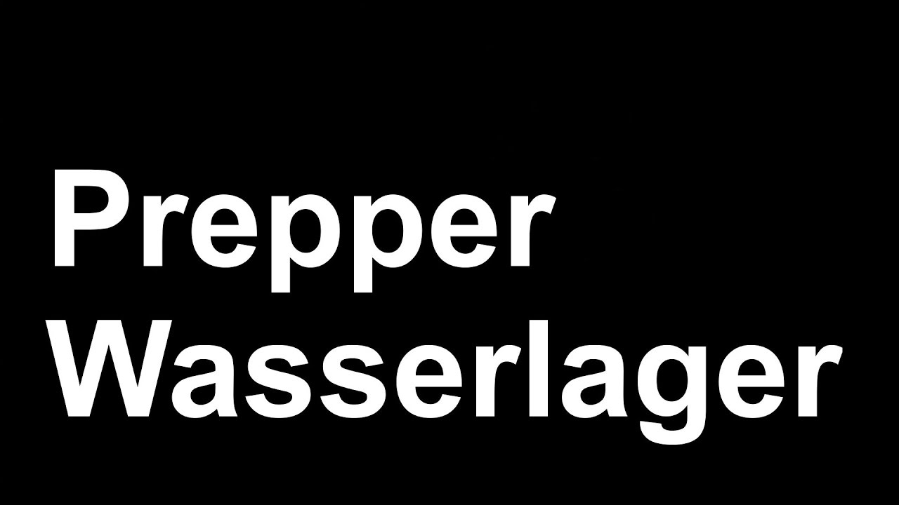 Prepper Wasserlager