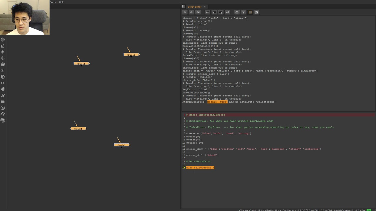 0x24.1 Python for (Nuke) Compers - Error messages