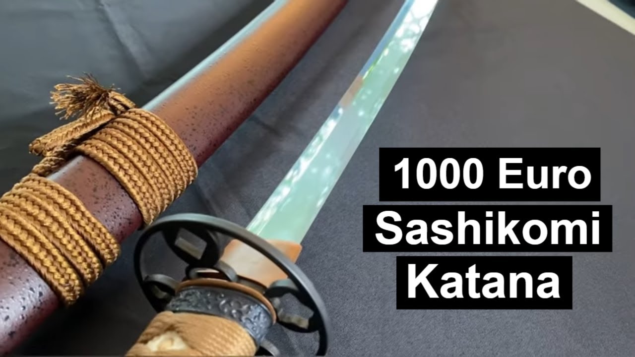 1000€ Sashikomi Katana von Samuraischwert.kaufen Unboxing & Test