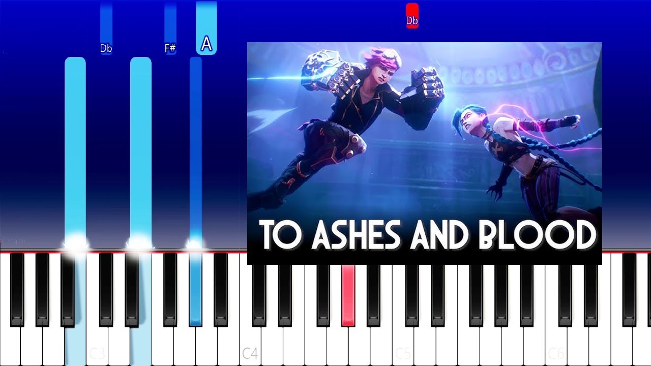 How to Play - Woodkid - To Ashes and Blood - From Arcane Season 2 (Piano Tutorial)