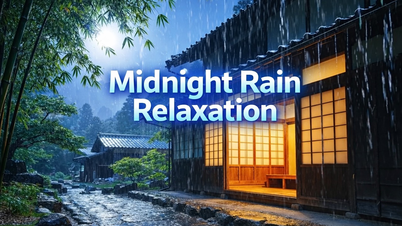 rain and soft piano for healing sleep relaxing music to calm the mind and soothe the soul
