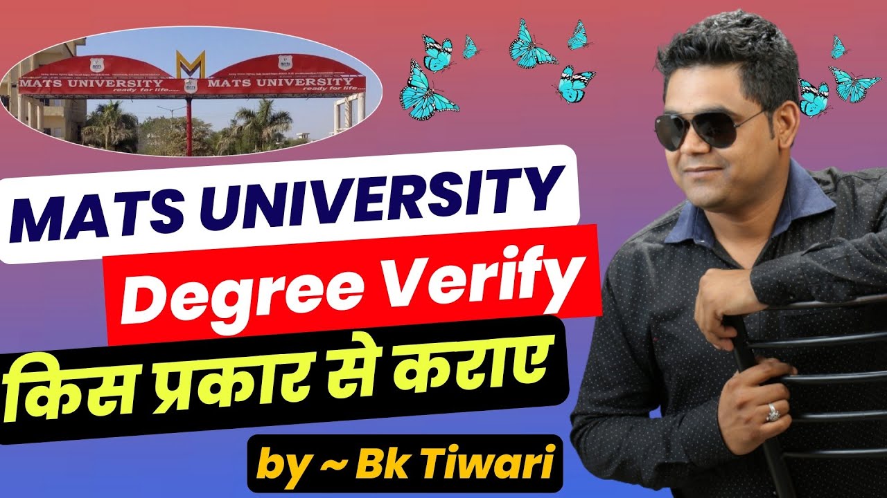 mats university Raipur | mats university Raipur reviews | how to verify degree | backdate degree 🔥