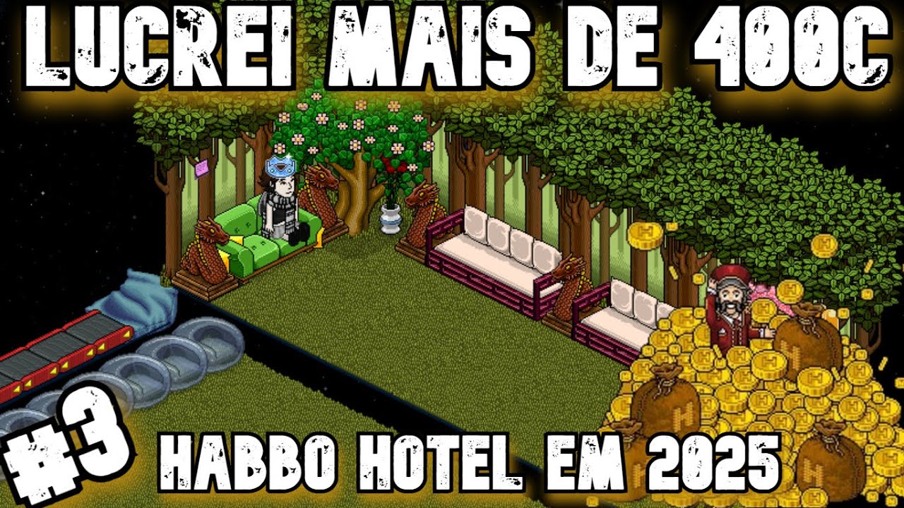 HABBO - COMO LUCRAR NO HABBO HOTEL EM 2025 (LUCREI 400C) #EP3 #habbo #habboptbr