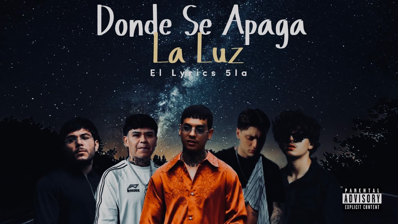 Donde Se Apaga La Luz - Peso Pluma, Natanael Cano, Junior H, Gb , Tdp (Video Lyric)  (ia)