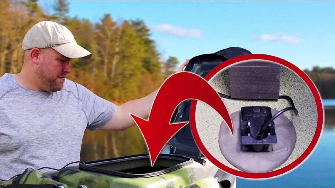 Крепление датчика Garmin Striker 4 внутри корпуса | Дешевое, быстрое и простое крепление датчика ...
