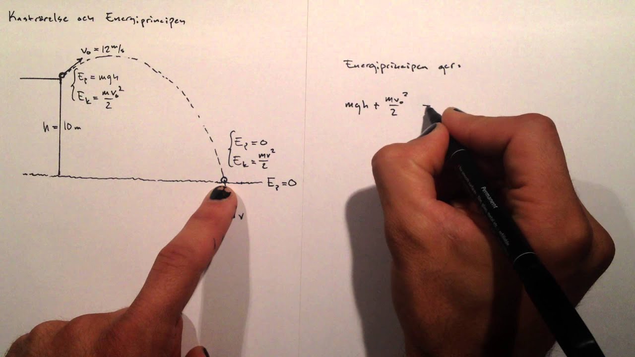 Kaströrelse och Energiprincipen