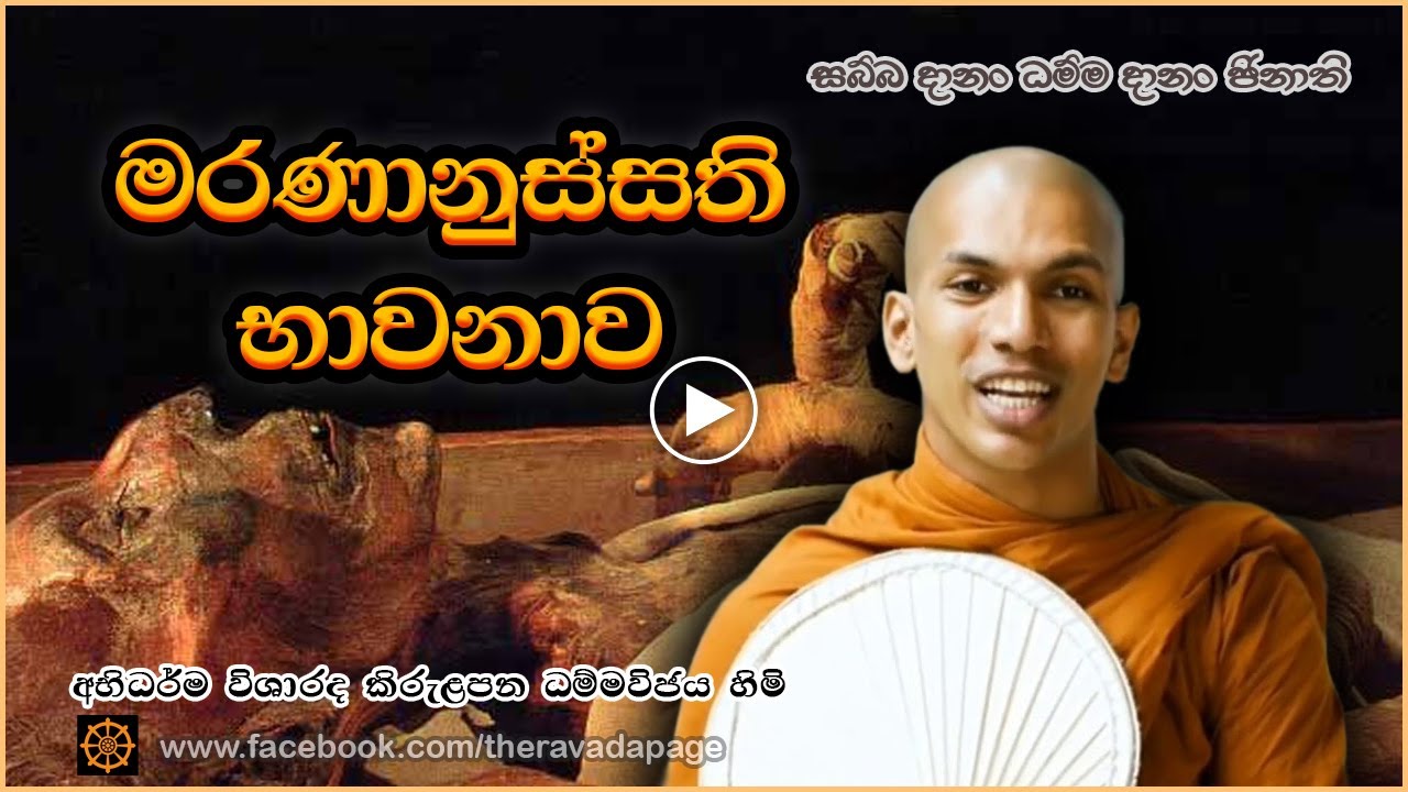 මරණානුස්සති භාවනාව | Maranānussati Meditation | By Kirulapana Dhammavijaya Thero | Dhamma Sermon