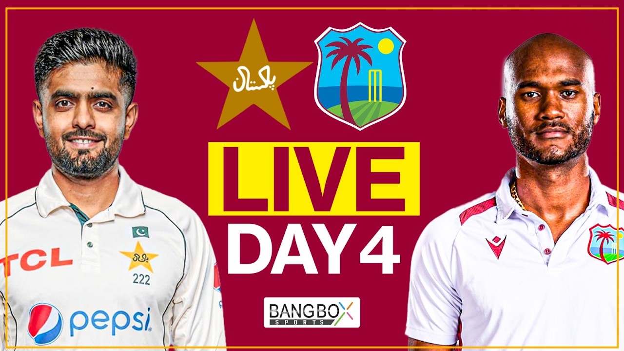 🔴 Pakistan vs West Indies Warmup Match Day 4 Live Commentary & Reaction