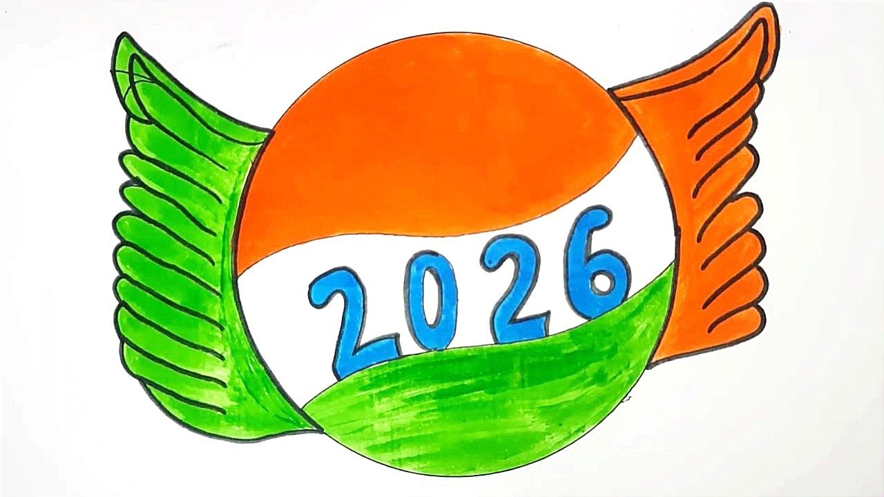 Happy New Year Drawing 2026 | New Year Drawing | Happy New Year Drawing | 2026 Drawing