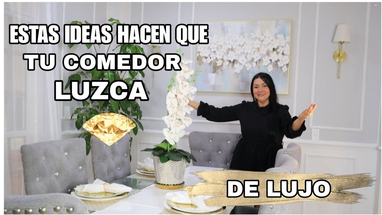 IDEAS ELEGANTES PARA TRANSFORMAR Y DECORAR TU COMEDOR @Vinchy_Art