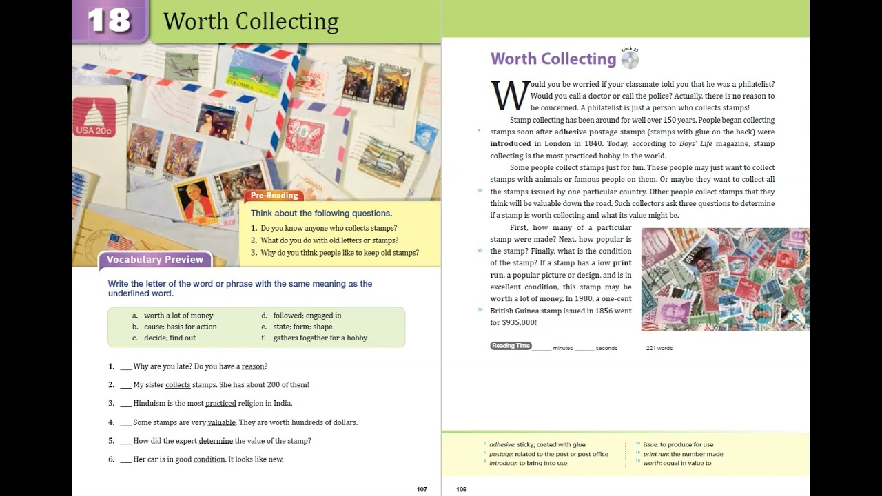 Unit 18 Worth Collecting