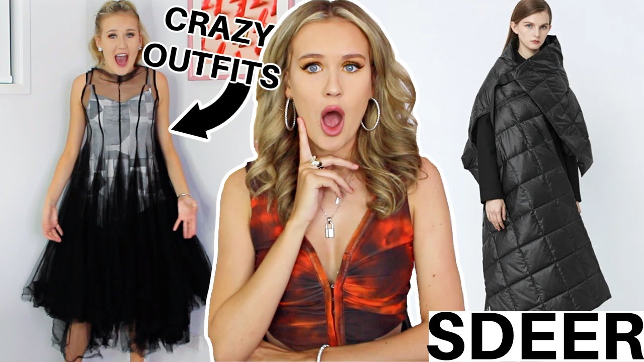 I TRIED SDEER'S CRAZY CLOTHING #sdeer #sdeerconcept