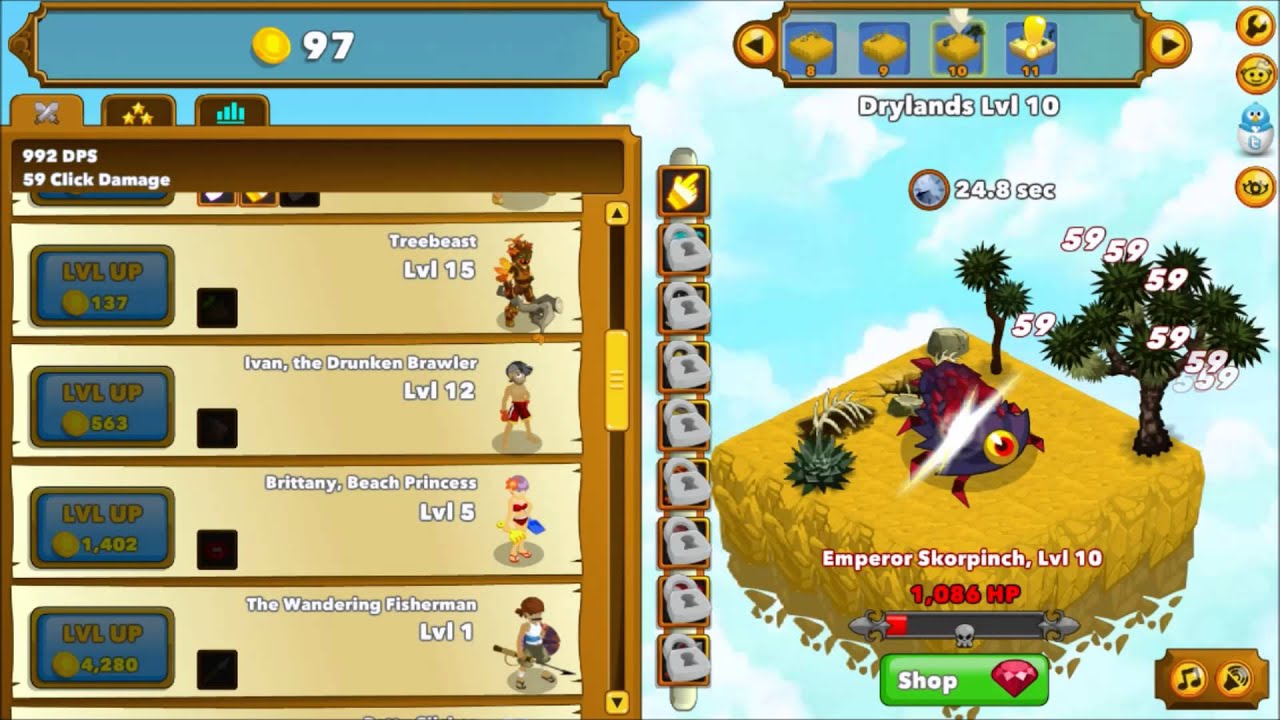 Clicker Heroes Gameplay (2014, Playsaurus)